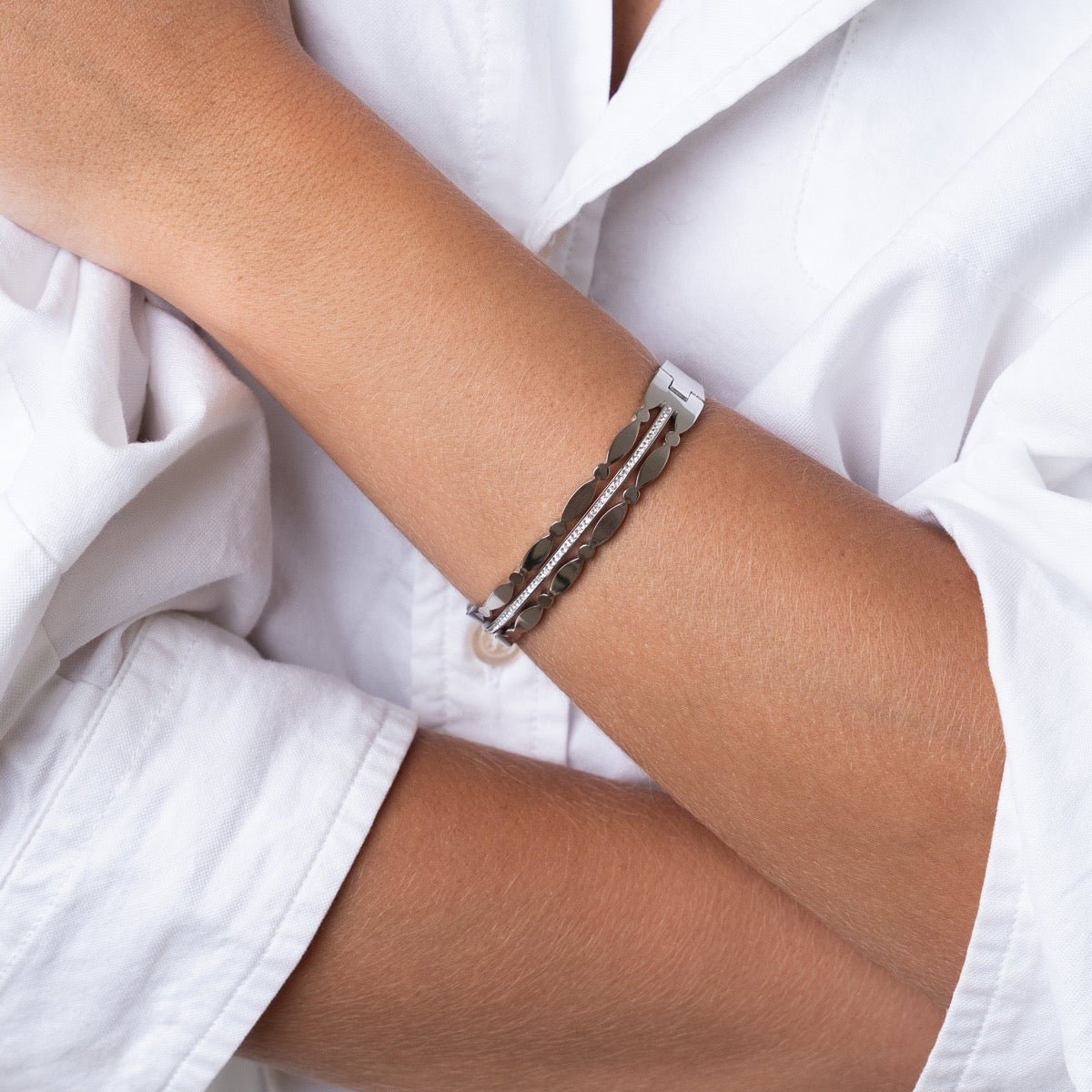 Bracelete Madison - Prata - Murano Joias