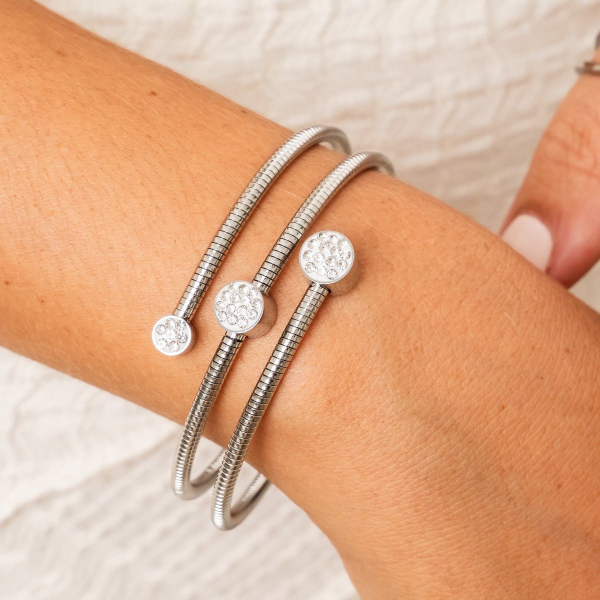 Bracelete Twist Prata - Murano Joias