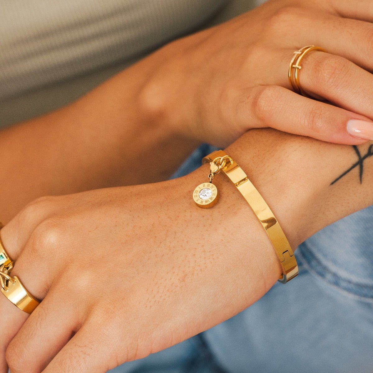 Bracelete Uniq Banhado a Ouro 18K - Murano Joias