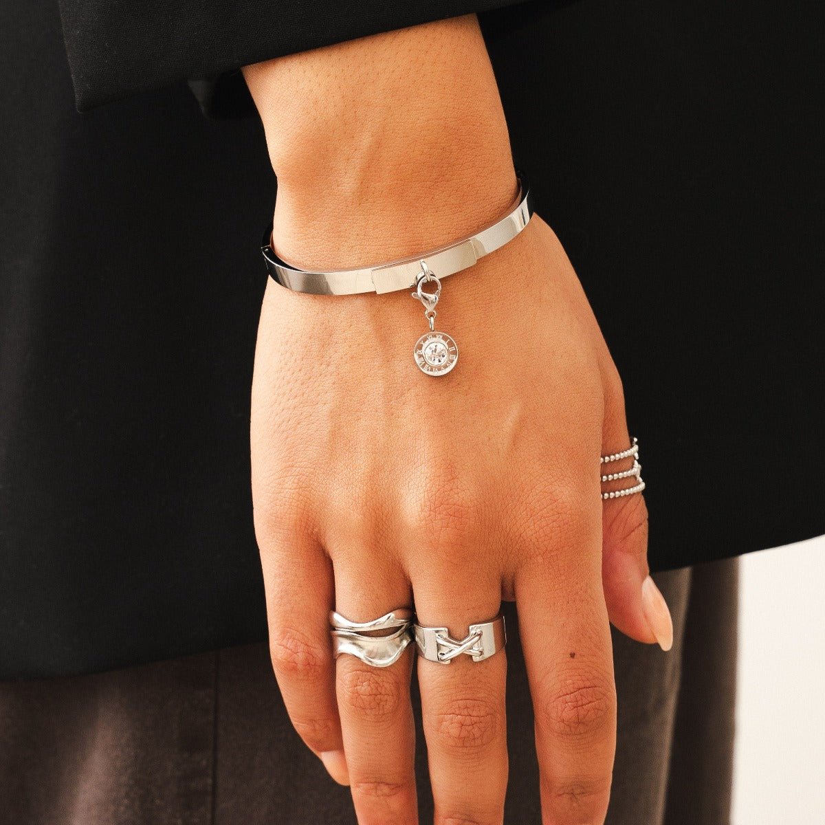 Bracelete Uniq Banhado a Ouro 18K - Prata - Murano Joias