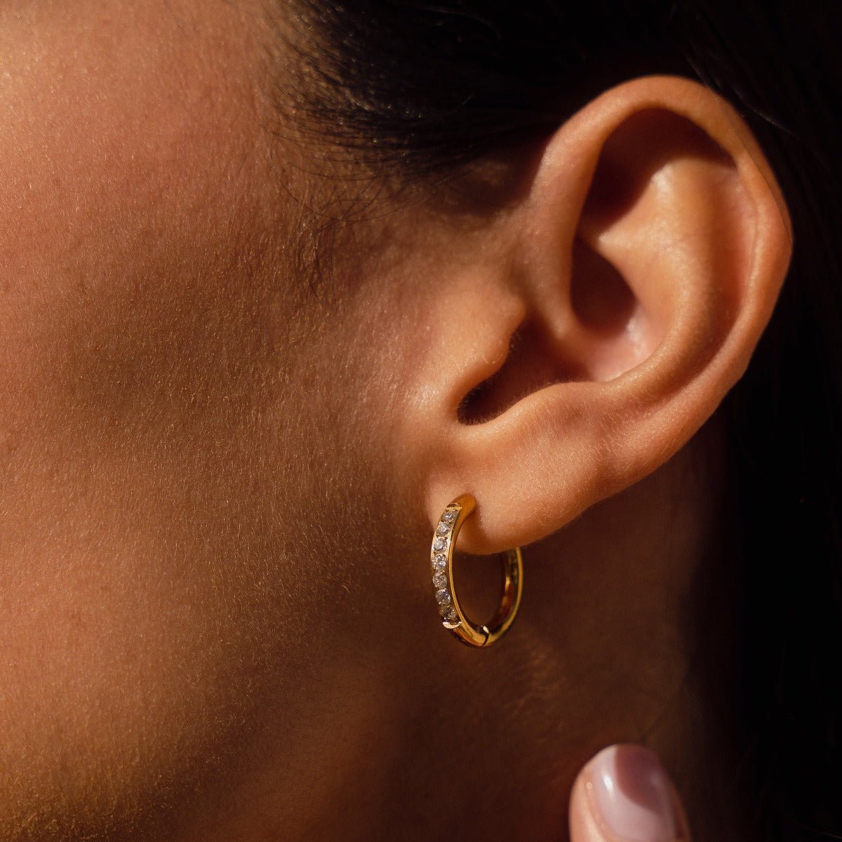 Brinco de Argola Arielle Banhado em Ouro 18K - Murano Joias