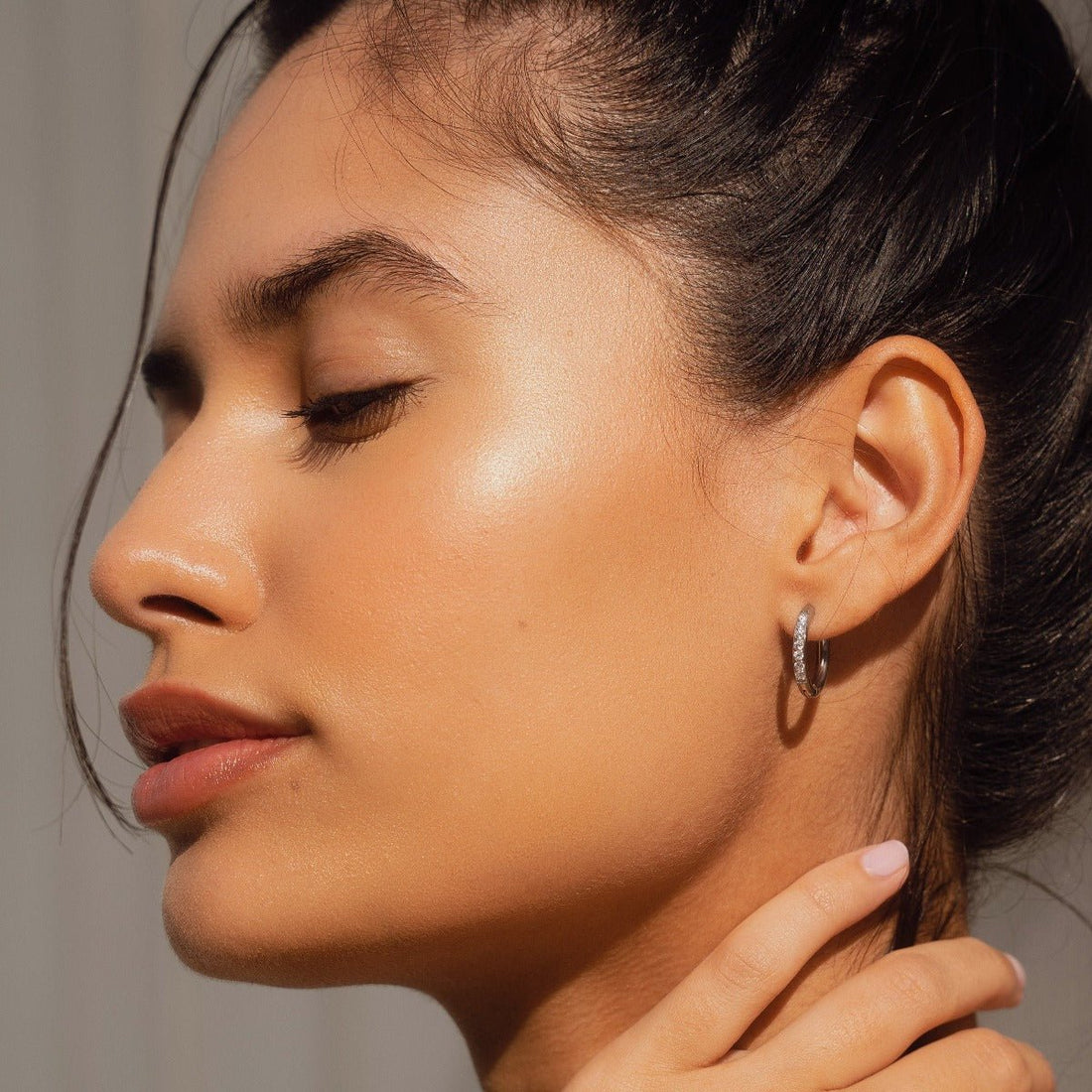 Brinco de Argola Arielle Banhado em Ouro 18K - Prata - Murano Joias