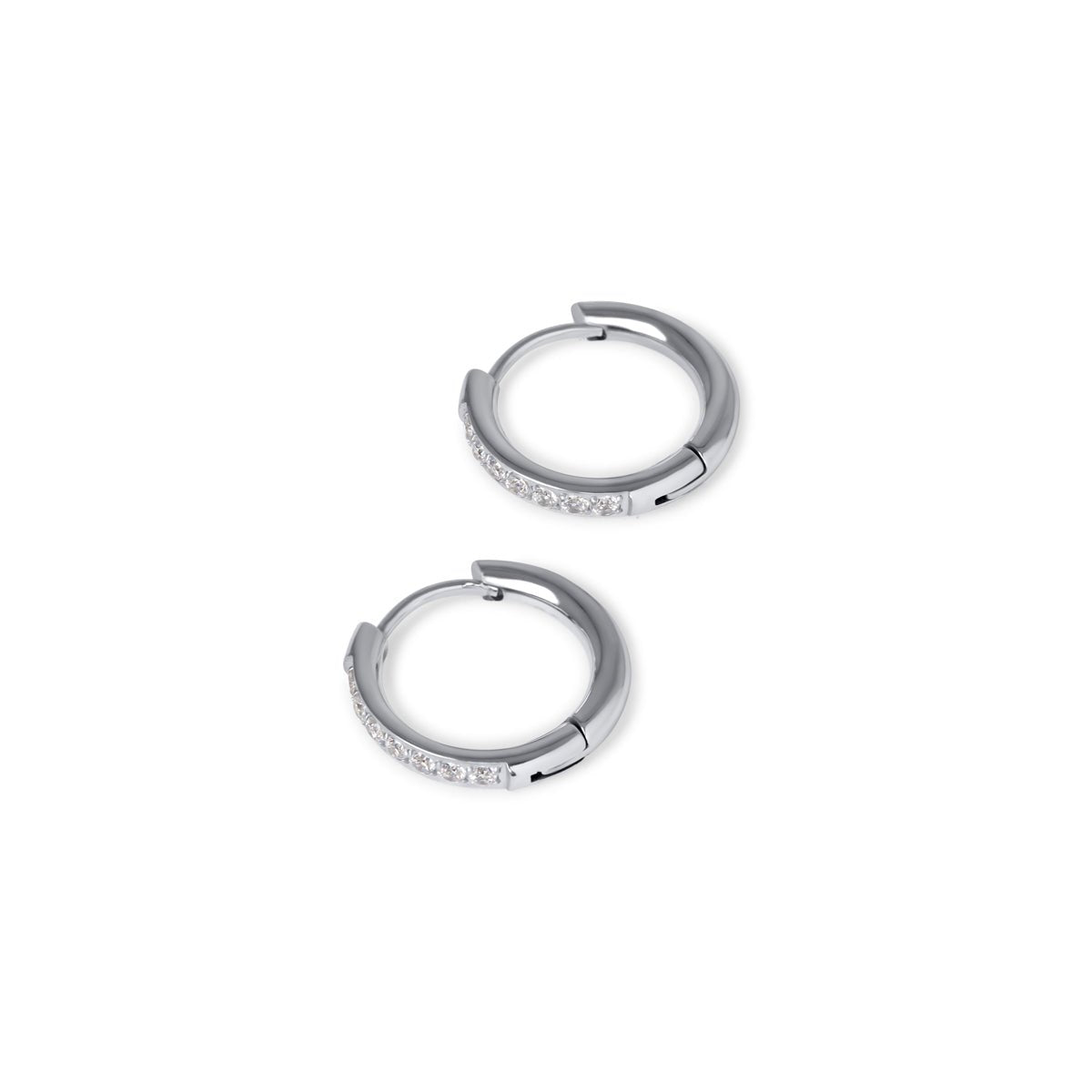 Brinco de Argola Arielle Banhado em Ouro 18K - Prata - Murano Joias