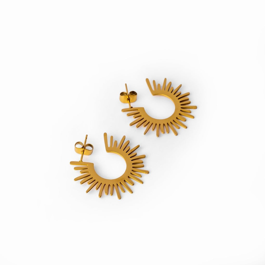 Brinco de Argola Spike Banhado em Ouro 18K - Murano Joias