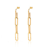 Brinco Elos de Corrente Hellen Banhado em Ouro 18K - Murano Joias