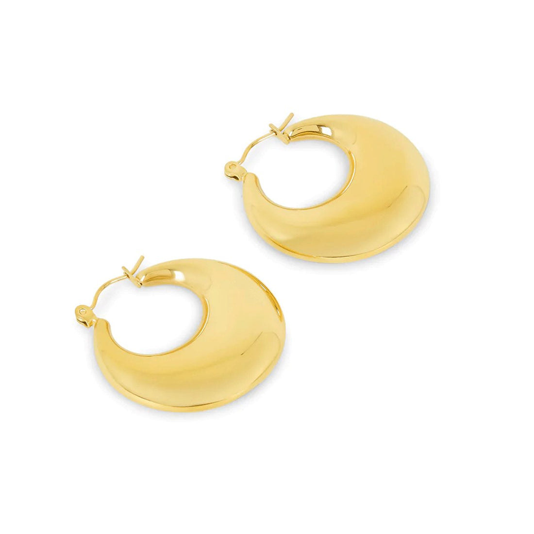 Brincos de Argola Bold Eva Banhado em Ouro 18k - Murano Joias