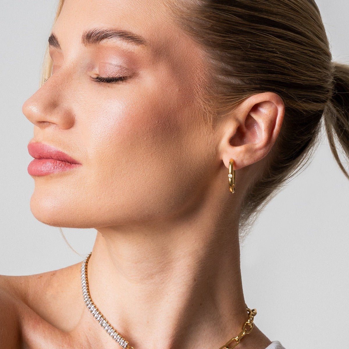 Brincos de Argola Shine Banhado em Ouro 18k - Murano Joias