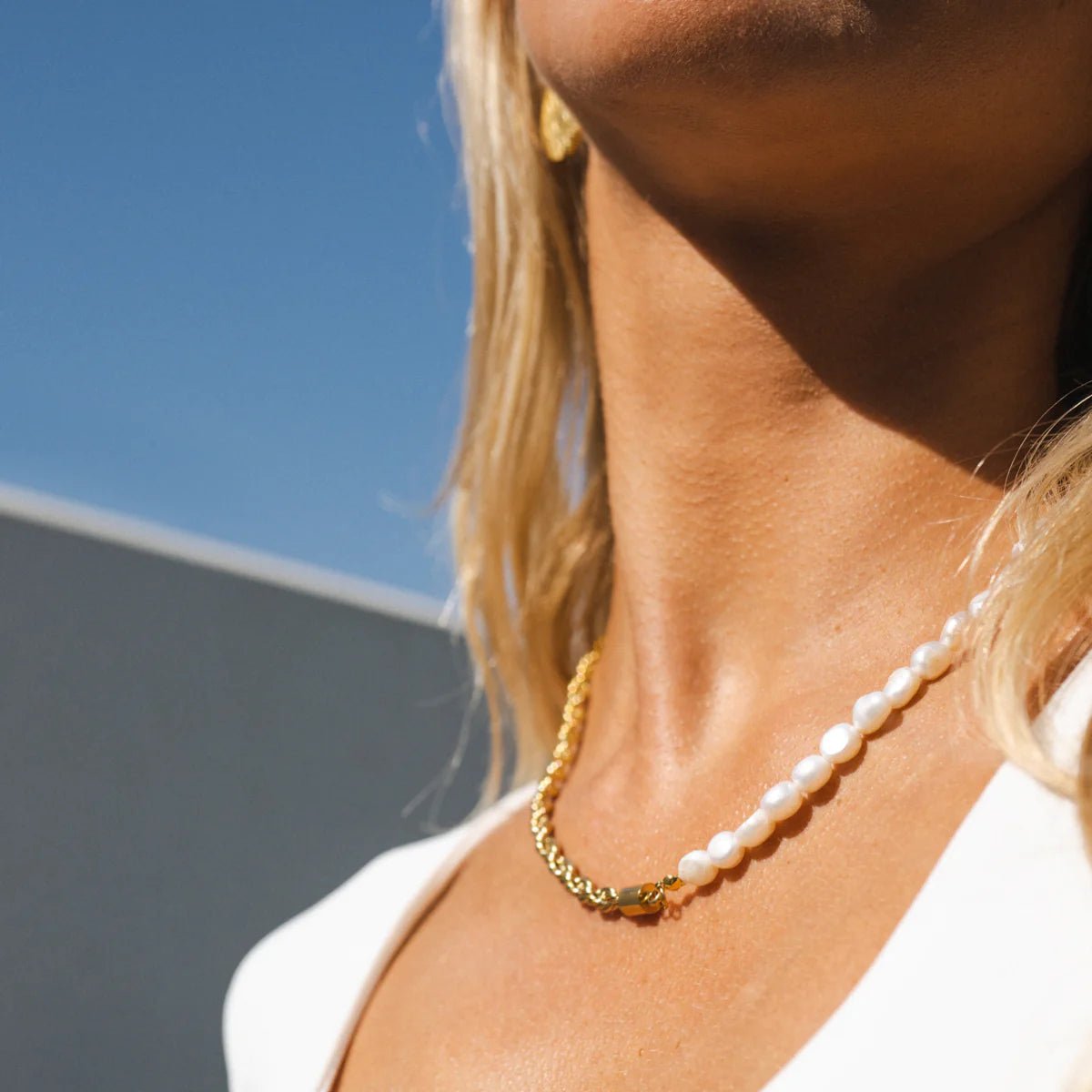 Colar Baiano Com Pérolas Banhado em Ouro 18k - Murano Joias