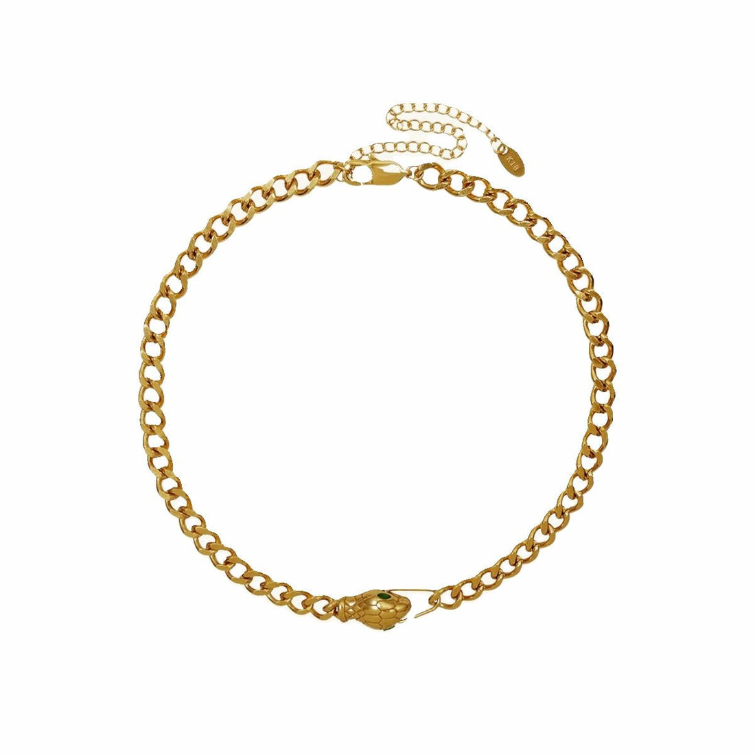 Colar Choker Serpente Banhado em Ouro 18K - Murano Joias