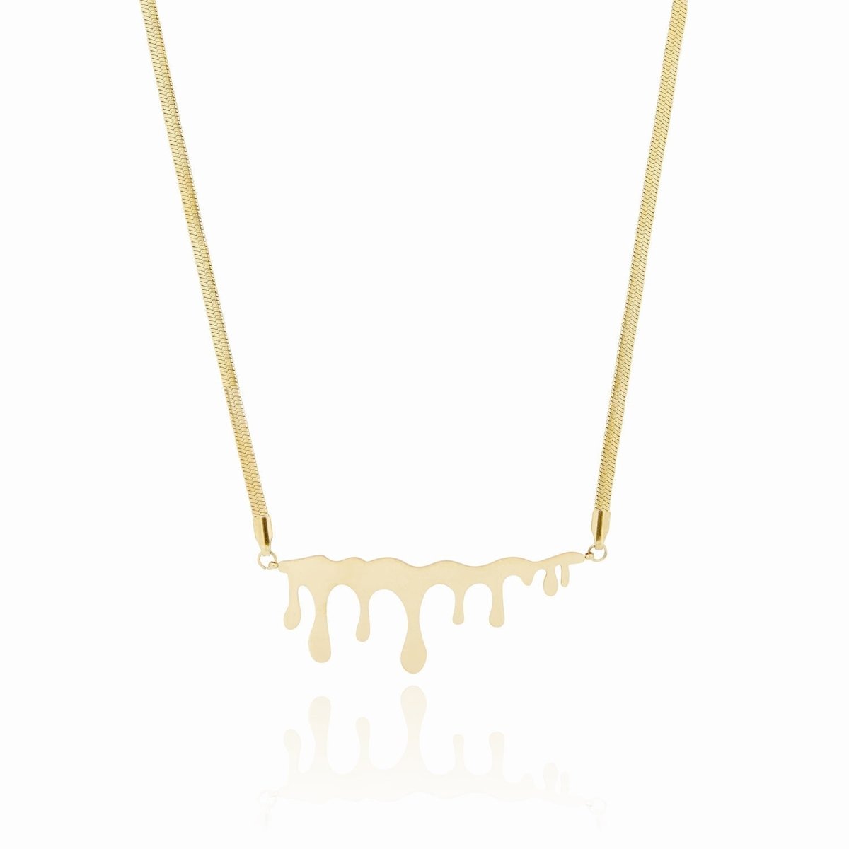 Colar Favo de Mel Minimalista Banhado em Ouro 18K - Murano Joias