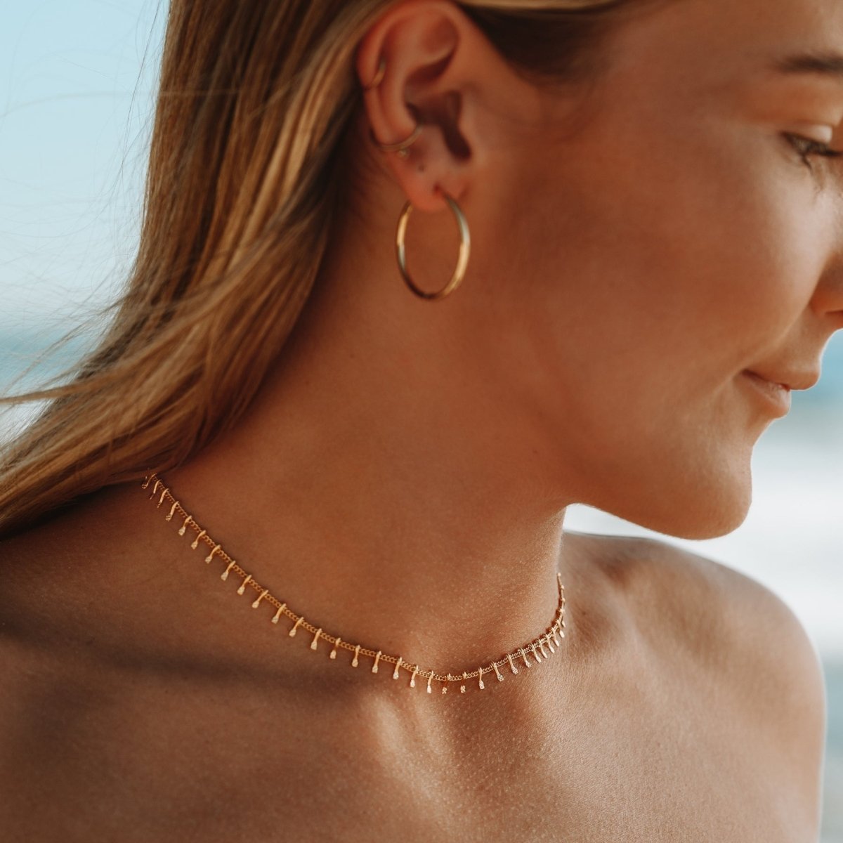 Colar Gargantilha Jurerê Banhado em Ouro 18K - Murano Joias