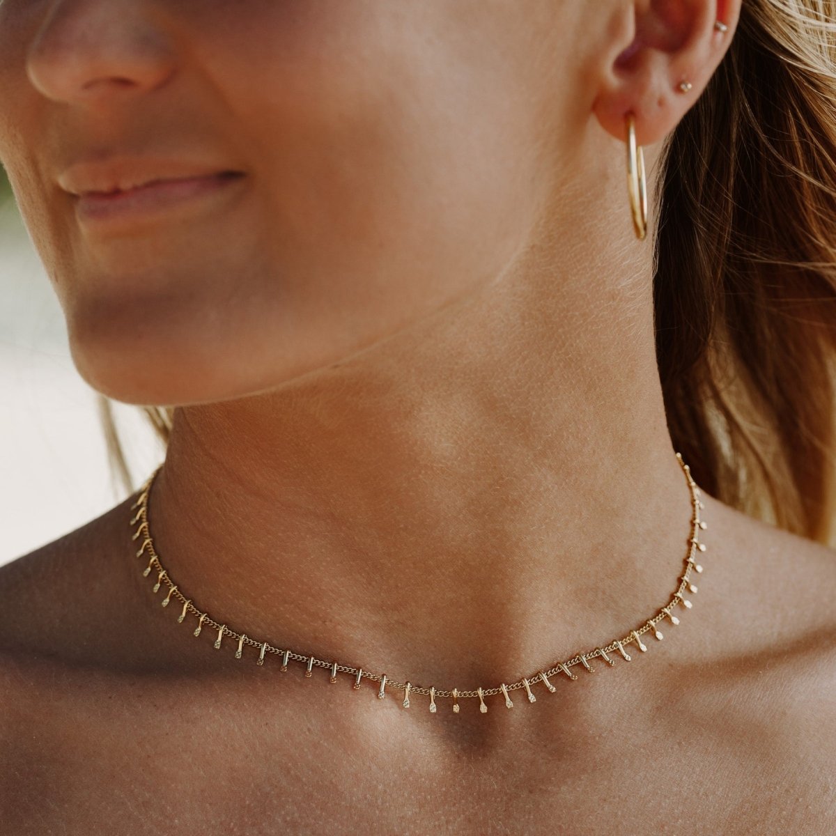 Colar Gargantilha Jurerê Banhado em Ouro 18K - Murano Joias