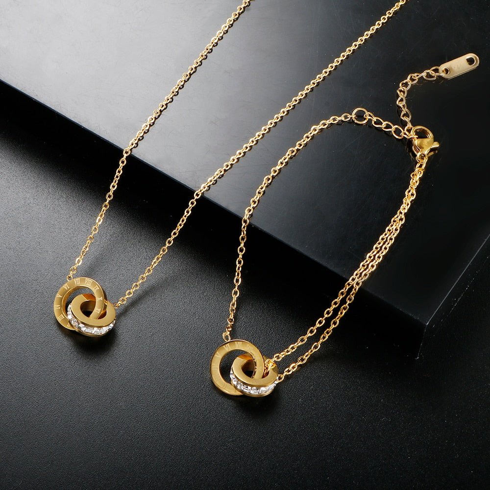 Colar Imperial Pedra Zircônia Banhado em Ouro 18K - Murano Joias