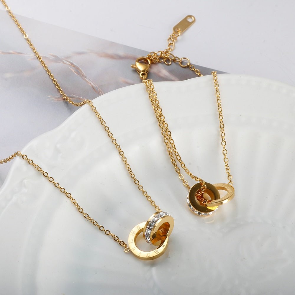 Colar Imperial Pedra Zircônia Banhado em Ouro 18K - Murano Joias