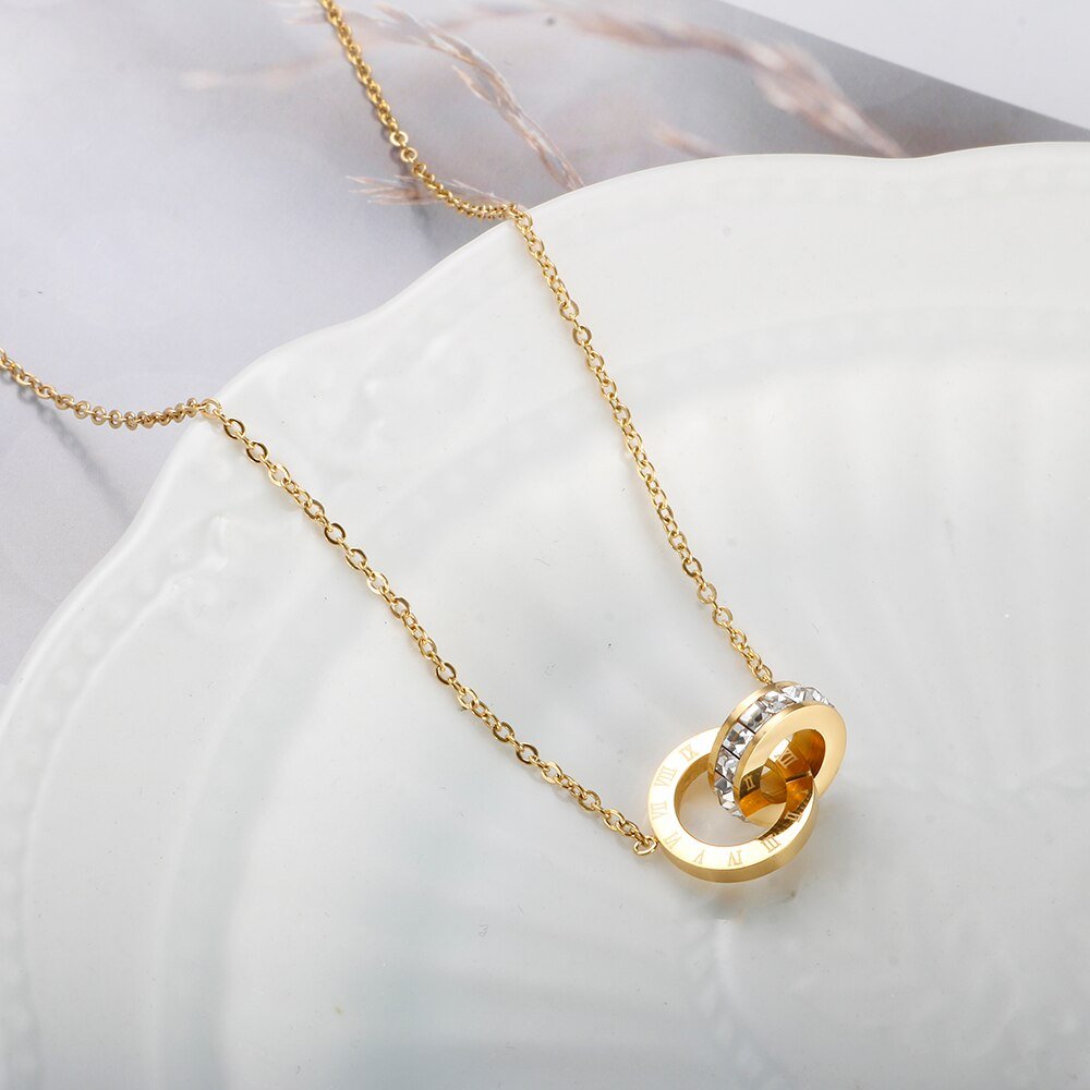 Colar Imperial Pedra Zircônia Banhado em Ouro 18K - Murano Joias