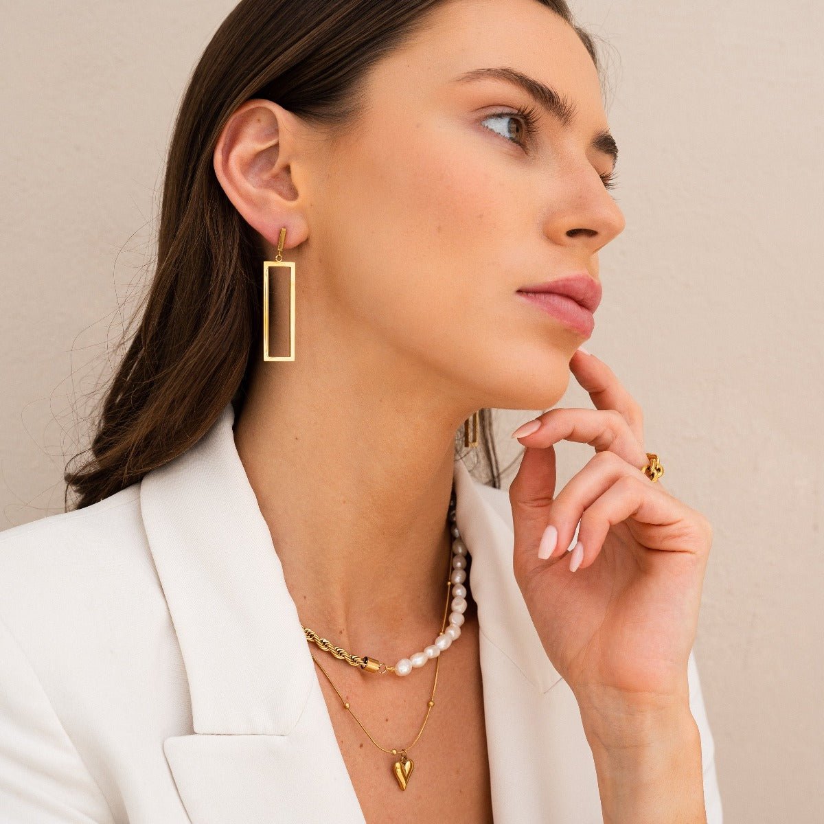 Colar Life Love Coração Banhado em Ouro 18K - Murano Joias