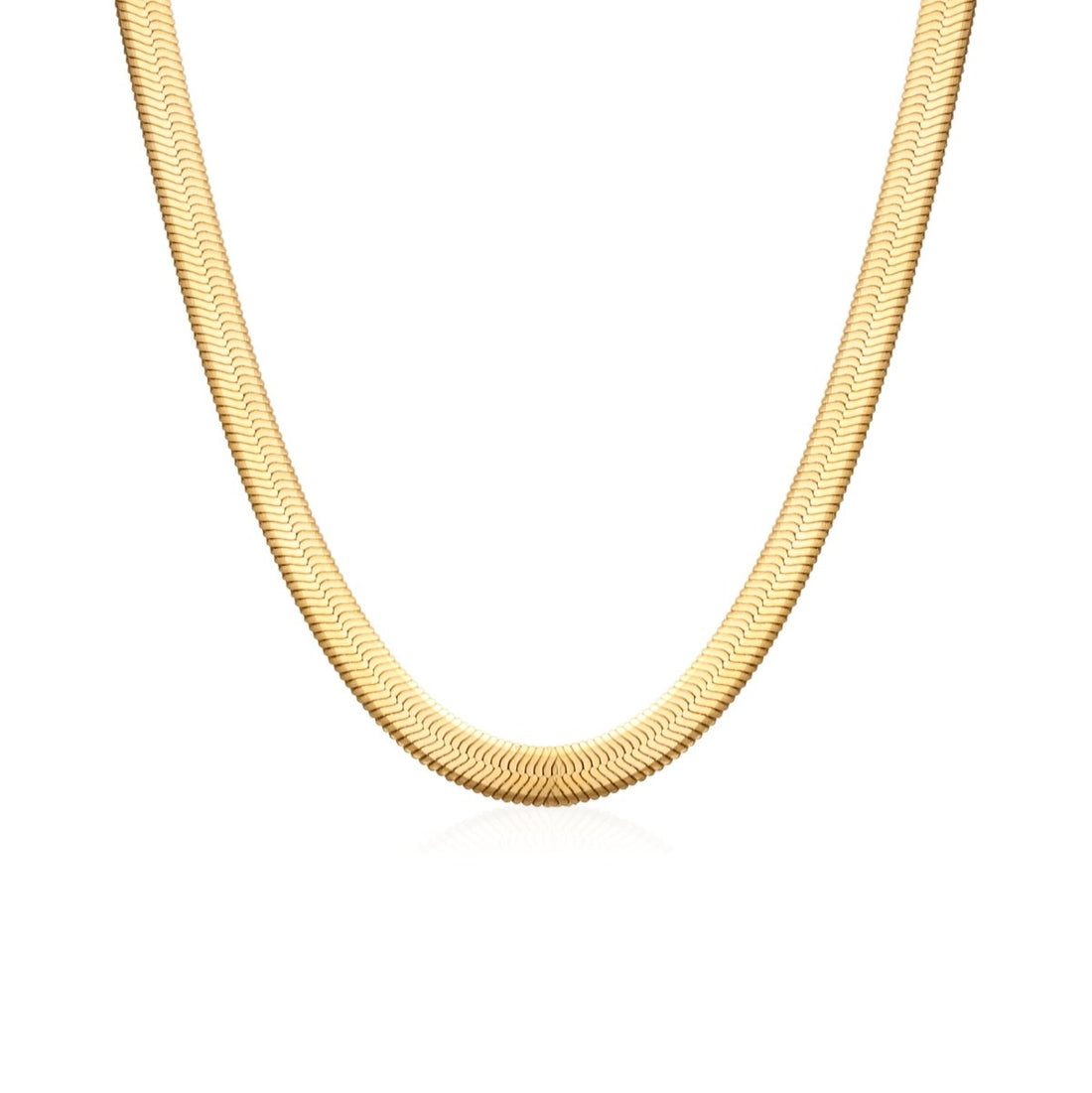 Colar Malha Snake Dourado Banhado em Ouro 18K - Murano Joias