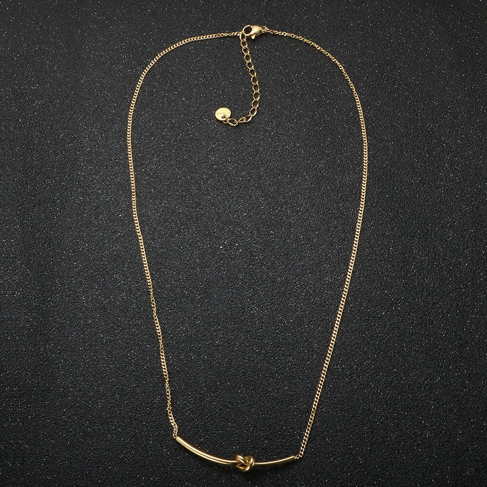 Colar Nó Banhado em Ouro 18k - Murano Joias