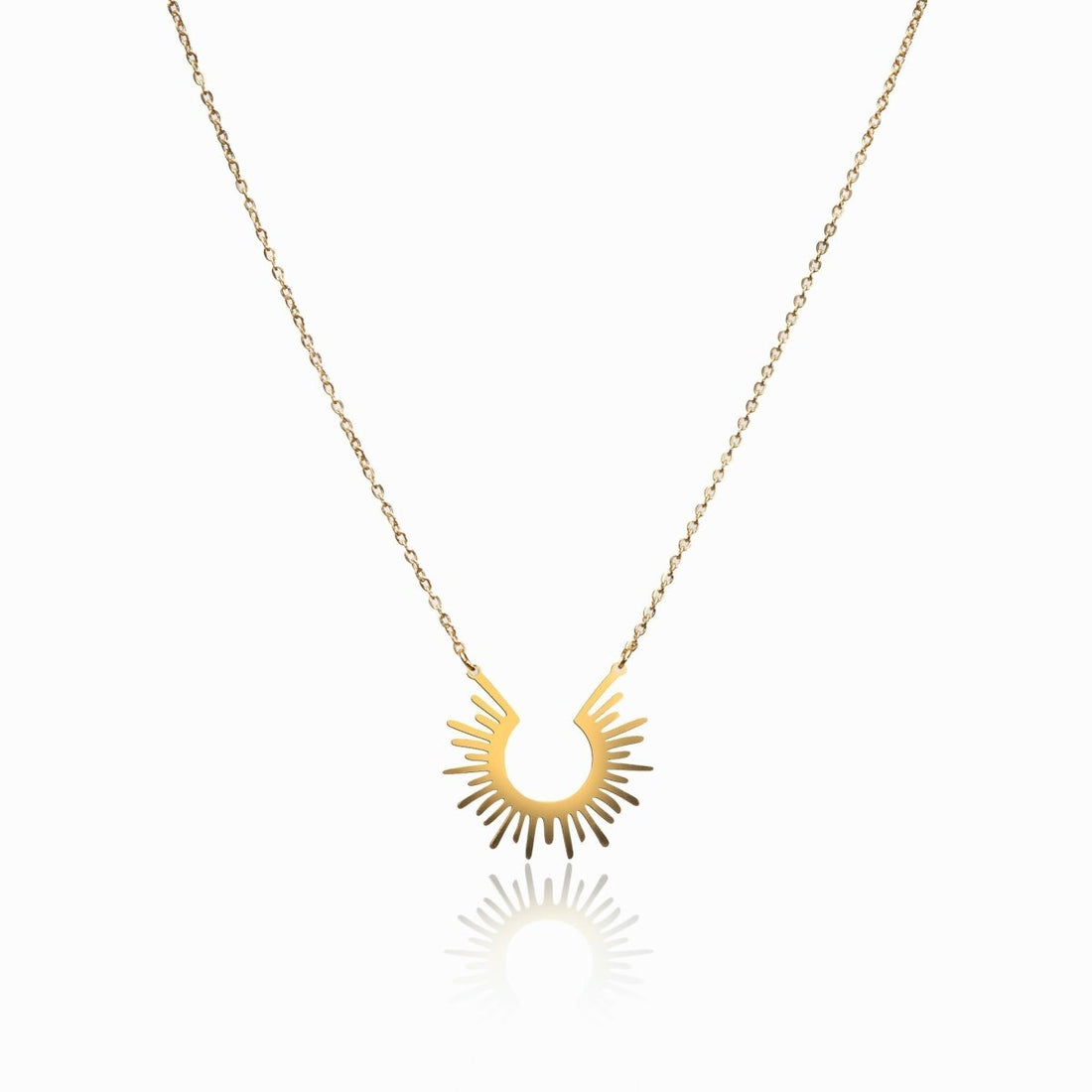 Colar Spike Pingente Banhado em Ouro 18K - Murano Joias