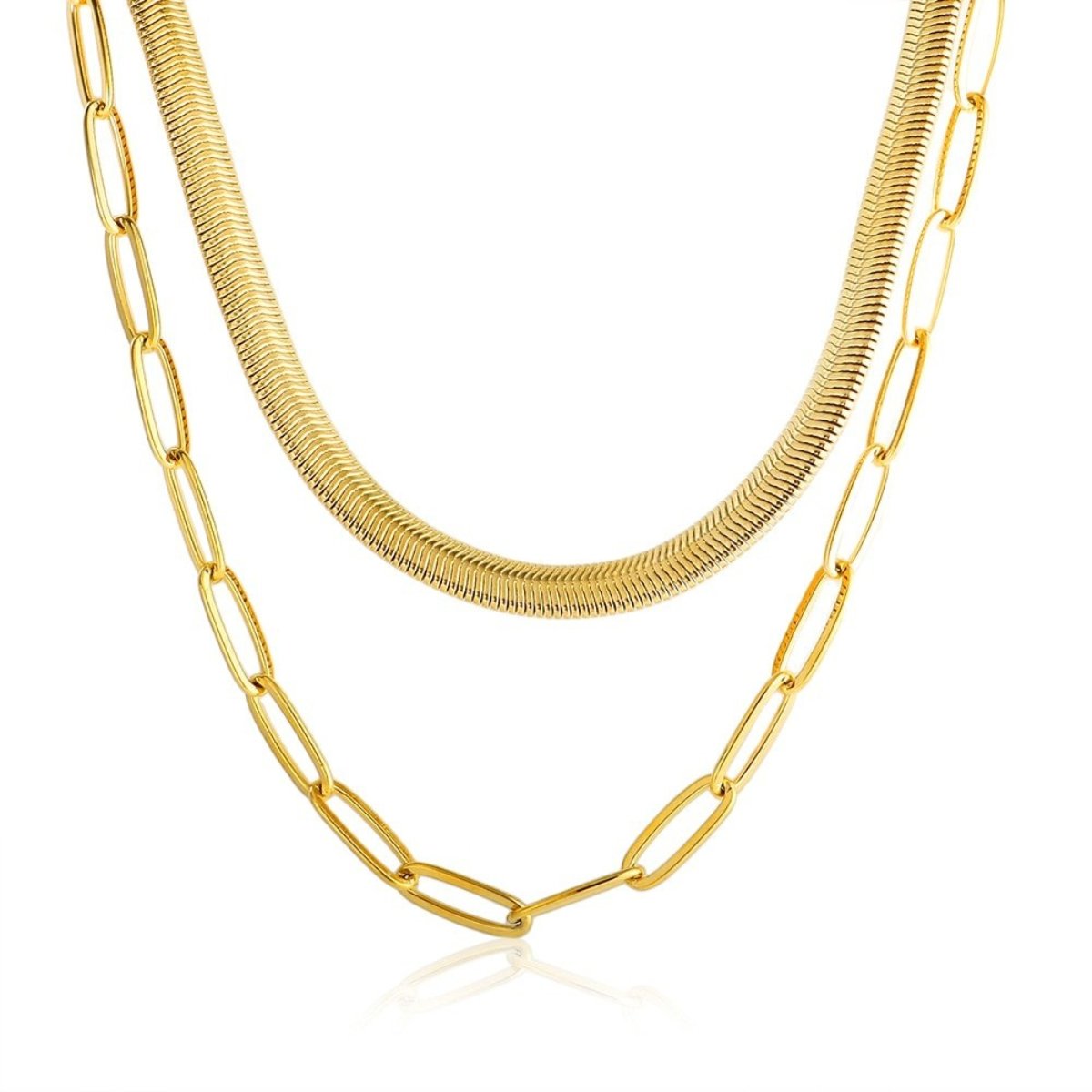 Mix Colar Antonela Banhado em Ouro 18k - Murano Joias