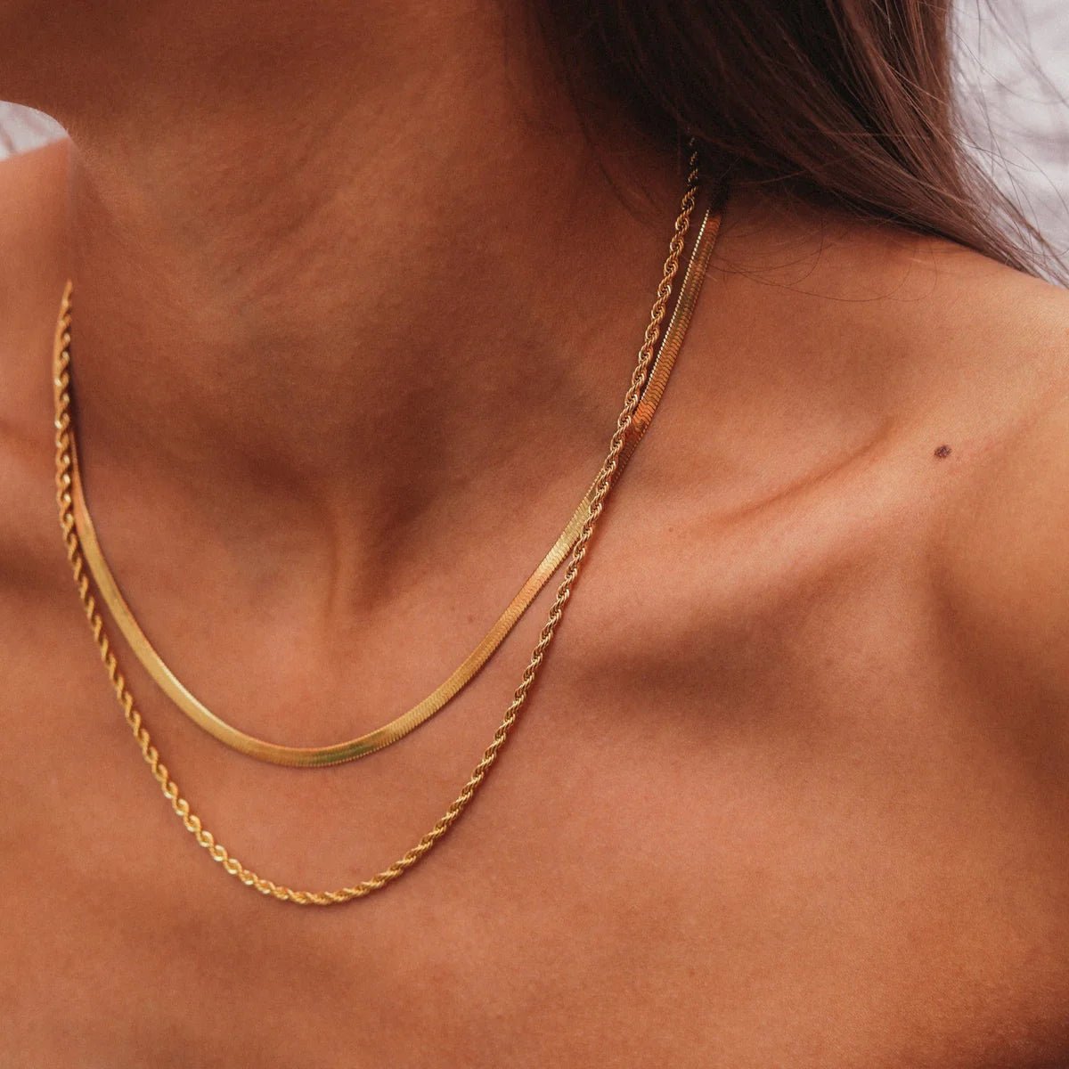 Mix Colar Melina Banhado em Ouro 18k - Murano Joias