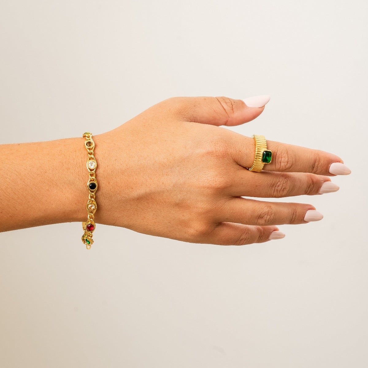 Pulseira Chloé Banhado em Ouro 18k - Murano Joias