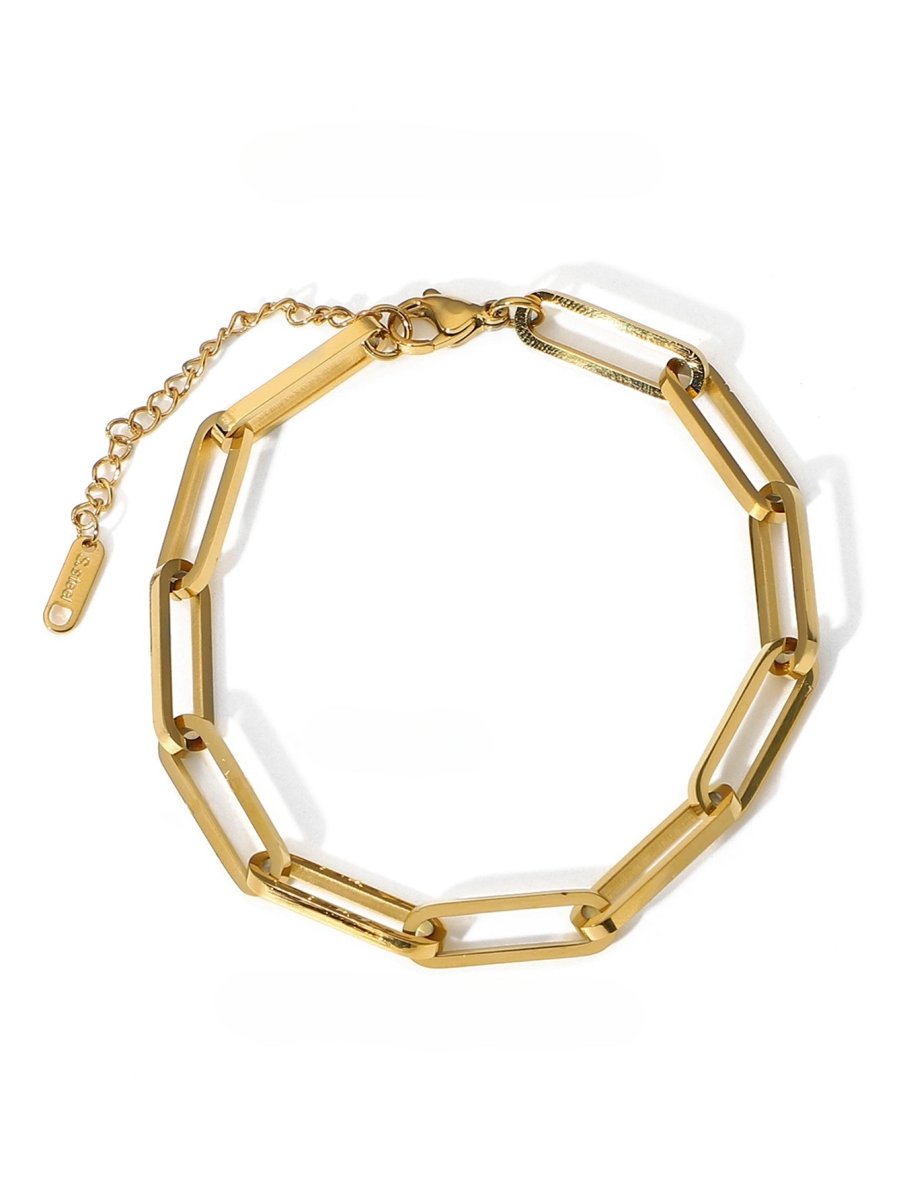Pulseira Elos Celina Corrente Banhado em Ouro 18K - Murano Joias
