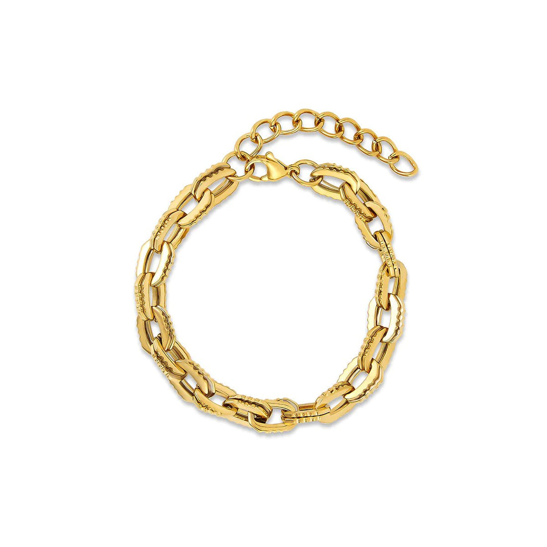 Pulseira Elos Chunky Banhado em Ouro 18k - Murano Joias