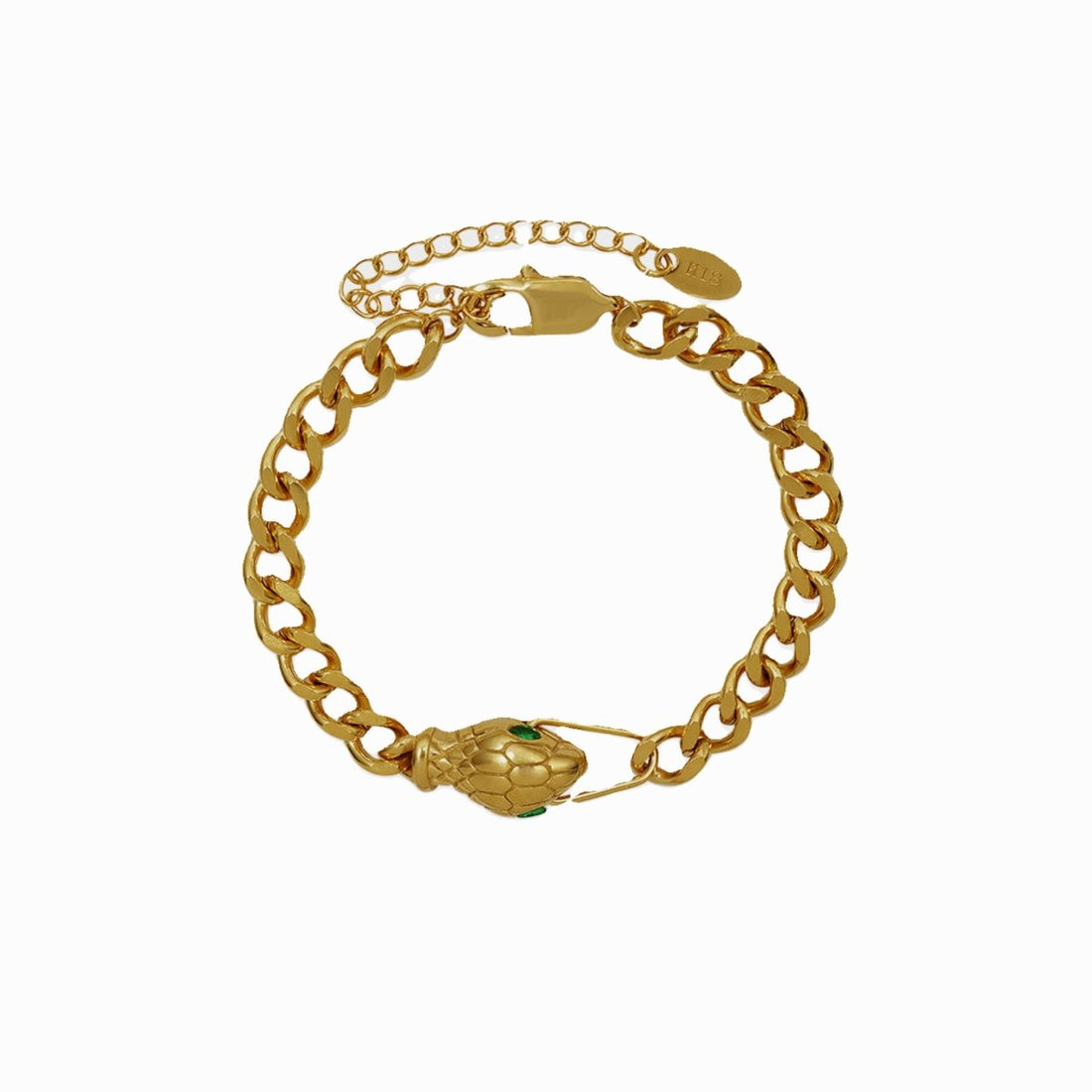 Pulseira Serpente Banhado em Ouro 18K - Murano Joias